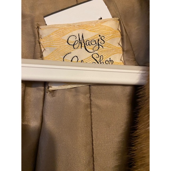 Vintage Macy's Little Shop Women's Fur Coat Jacket Women's Sz S/M - Picture 4 of 14